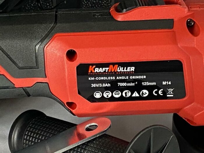 Smerigliatrice angolare Kraft muller batteria litio 36v - immagine 3