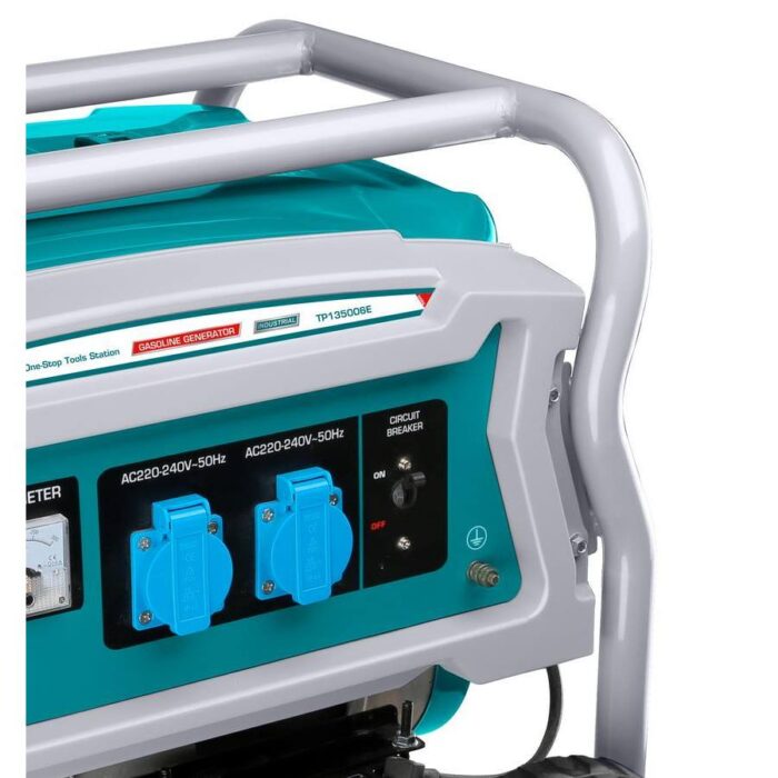 TOTAL - Generatore corrente carrellato 3,5 KW con motore a 4 tempi e avviamento elettrico - immagine 3